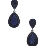 Teardrop Rhinestone Edge Elegant Earring