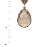 Teardrop Rhinestone Edge Elegant Earring