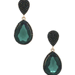 Teardrop Rhinestone Edge Elegant Earring
