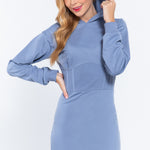 Hoodie French Terry Mini Dress