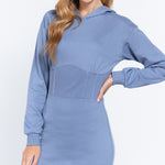 Hoodie French Terry Mini Dress