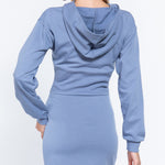 Hoodie French Terry Mini Dress