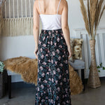 Elastic Waistline Maxi Skirt