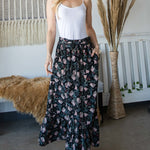 Elastic Waistline Maxi Skirt