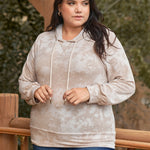 Plus Tie-dye Long Sleeve Hoodie