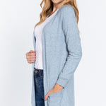 Raglan Slv Open Sweater Cardigan