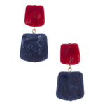 Acetate Resin Square Drop Earring