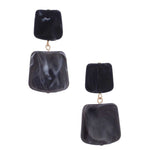Acetate Resin Square Drop Earring