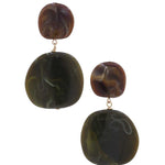 Acetate Resin Double Circle Earring
