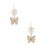 Double Butterfly Dangle Earring