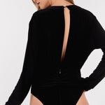 Open Back Satin Bodysuit