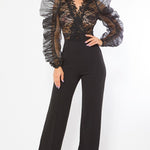 Lace Combined Fashion Jumpsuit