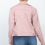 Corduroy Zipper Moto Jacket