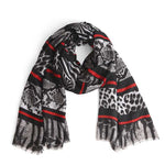Fashion Animal Print Skinny Scarf