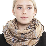 Multi Plaid Infinity Scarf