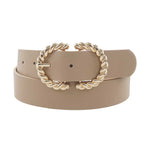 Metal Twist Buckle Belt