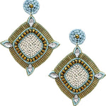 Seed Crystal Bead Dangle Earring