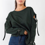 Long Sleeve Cut-out Sweater