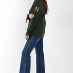 Long Sleeve Cut-out Sweater