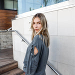 Long Sleeve Cut-out Sweater