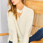 Chocker Neck Oversize Sweater