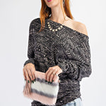 Tribal Printed Knit Top