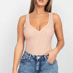 Scoop Neck Mesh Bodysuit