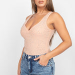 Scoop Neck Mesh Bodysuit