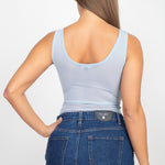 Scoop Neck Mesh Bodysuit