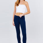 5-pockets Shape Skinny Ponte Mid-rise Pants