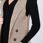 Sleeveless Long Sweater Vest