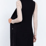 Sleeveless Long Sweater Vest