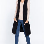 Sleeveless Long Sweater Vest