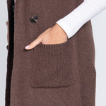 Sleeveless Long Sweater Vest