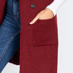 Sleeveless Long Sweater Vest