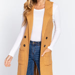 Sleeveless Long Sweater Vest