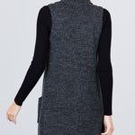 Sleeveless Long Sweater Vest