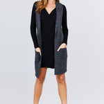 Sleeveless Long Sweater Vest