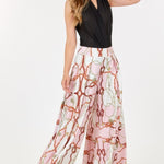 High Waist Wide Leg Printed Palazzo Pants
