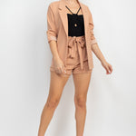 Roll-up Quarter Sleeve Jacket