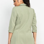 Open Front Notch Solid Jacket