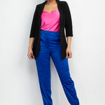Open Front Notch Solid Jacket