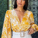 Woven Print Top Fashion Romper