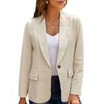 Pre- Order Lapel Collar Button Pocket Blazer