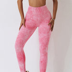High Waist Tie-Dye Long Sports Pants
