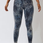 High Waist Tie-Dye Long Sports Pants