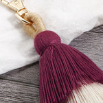 Layered Tassel Keychain