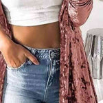 Open Front Long Sleeve Longline Cardigan