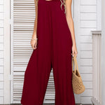 Spaghetti Strap Scoop Neck Jumpsuit