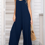 Spaghetti Strap Scoop Neck Jumpsuit
